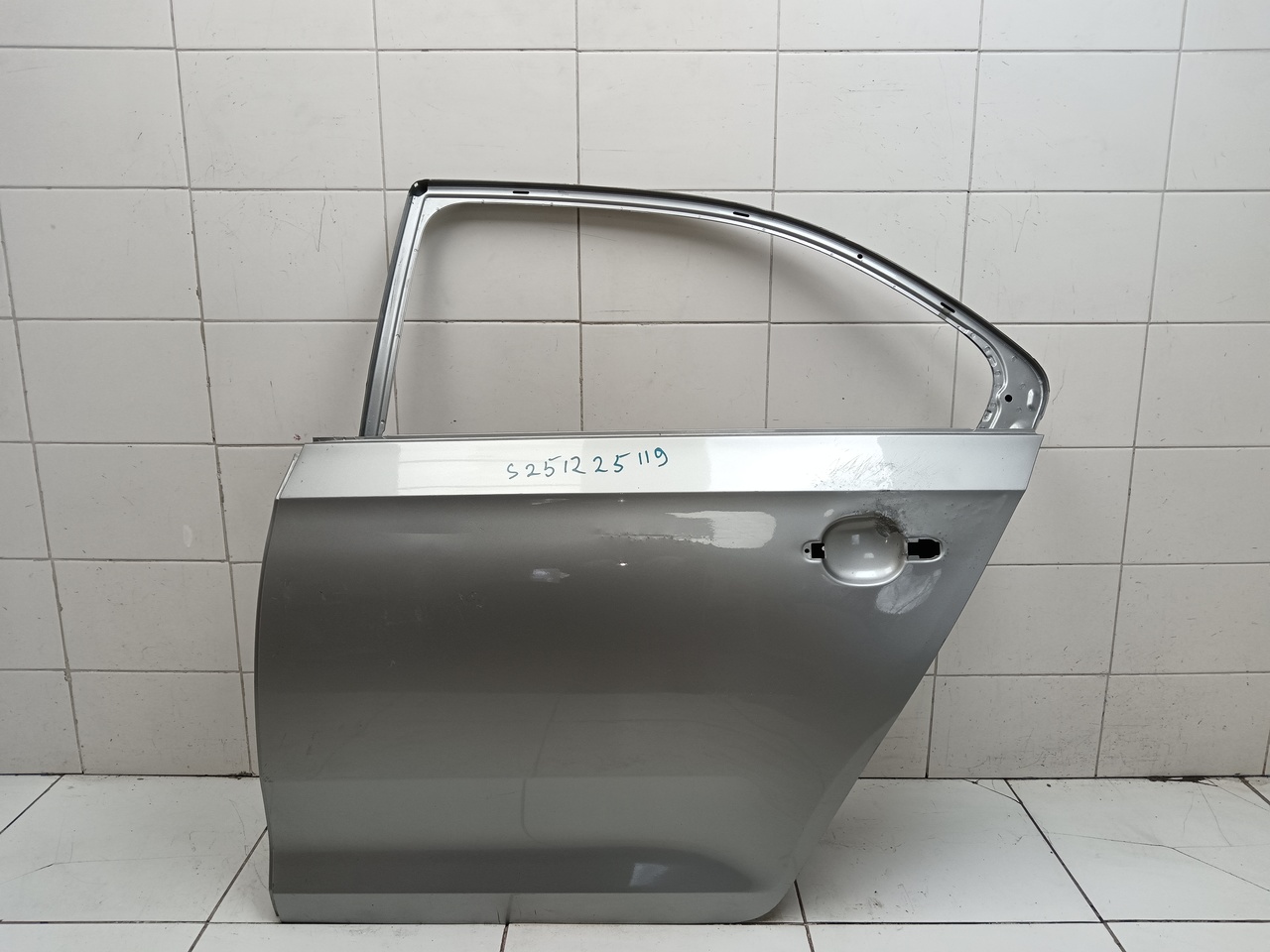 Дверь задняя левая на VW Polo (RUS) 2020> / Skoda Rapid 2 2020> / Skoda Rapid 1 2013-2020